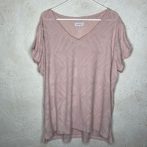 Peace & Pearls V-neck Tee